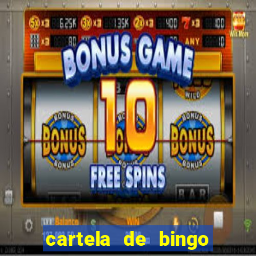 cartela de bingo cha de panela